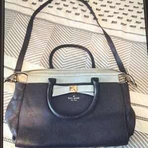 Kate Spade Black and Cream leather purse Satchel